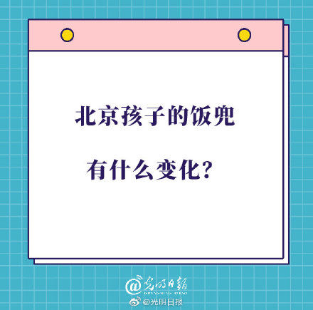 北京孩子的饭兜有什么变化？