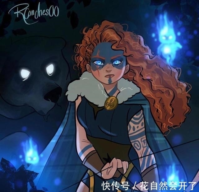 艾莎女王|迪士尼公主被恶魔附体什么样?艾莎女王高冷神秘,花木兰太可怕