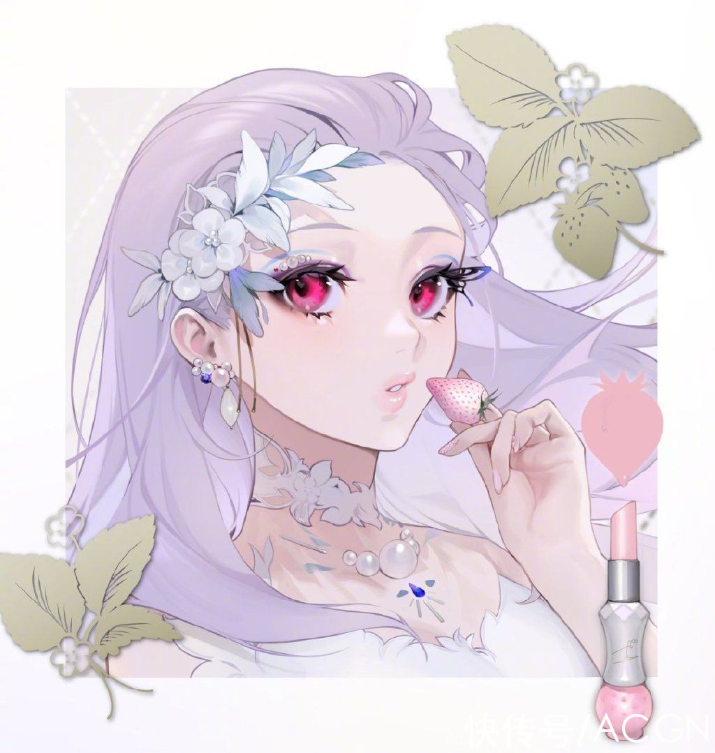 画师笔下的粉色系小姐姐太可爱了，还有一点危险的感觉，我爱了