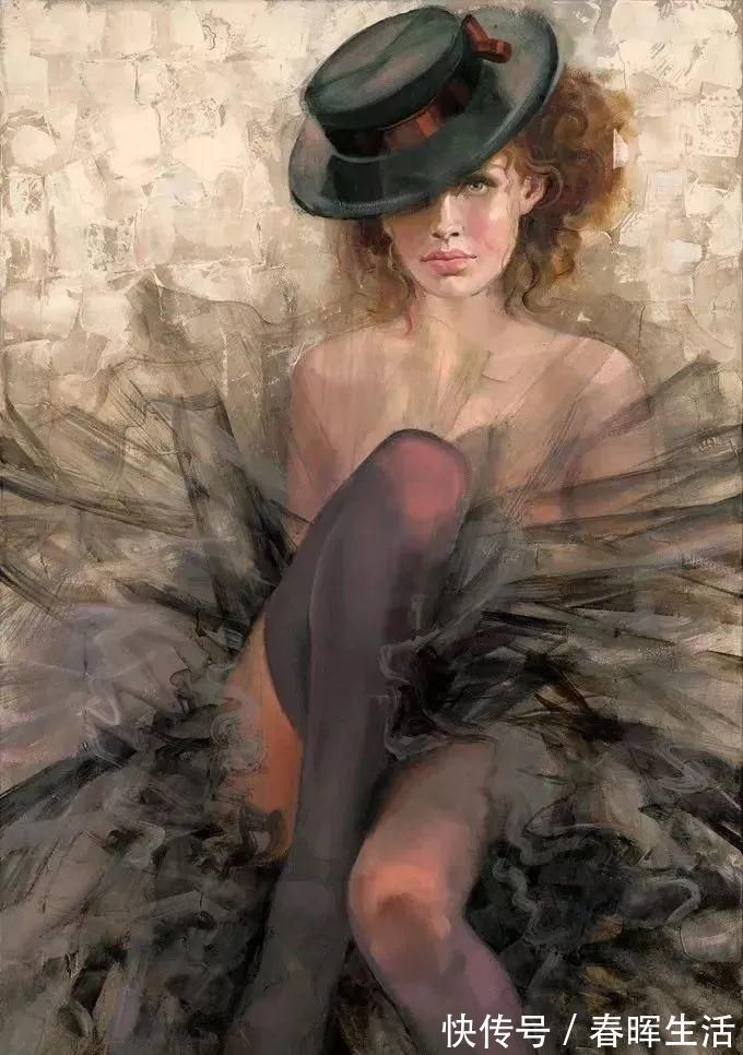 irene@她的油画有一种惊艳脱俗的美,乌克兰天才女画家艾琳·谢里