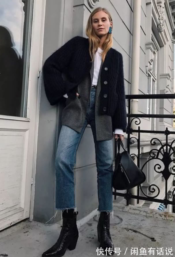 短靴|小个子不一定穿裙子才好看，今年流行九分裤+靴子，显高还提气质