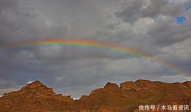 张掖甘州彩虹映照大峡谷