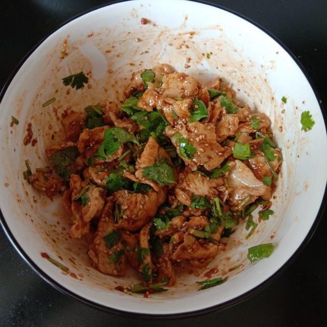 开胃|凉拌鸡胸肉，鸡肉软嫩，清爽开胃