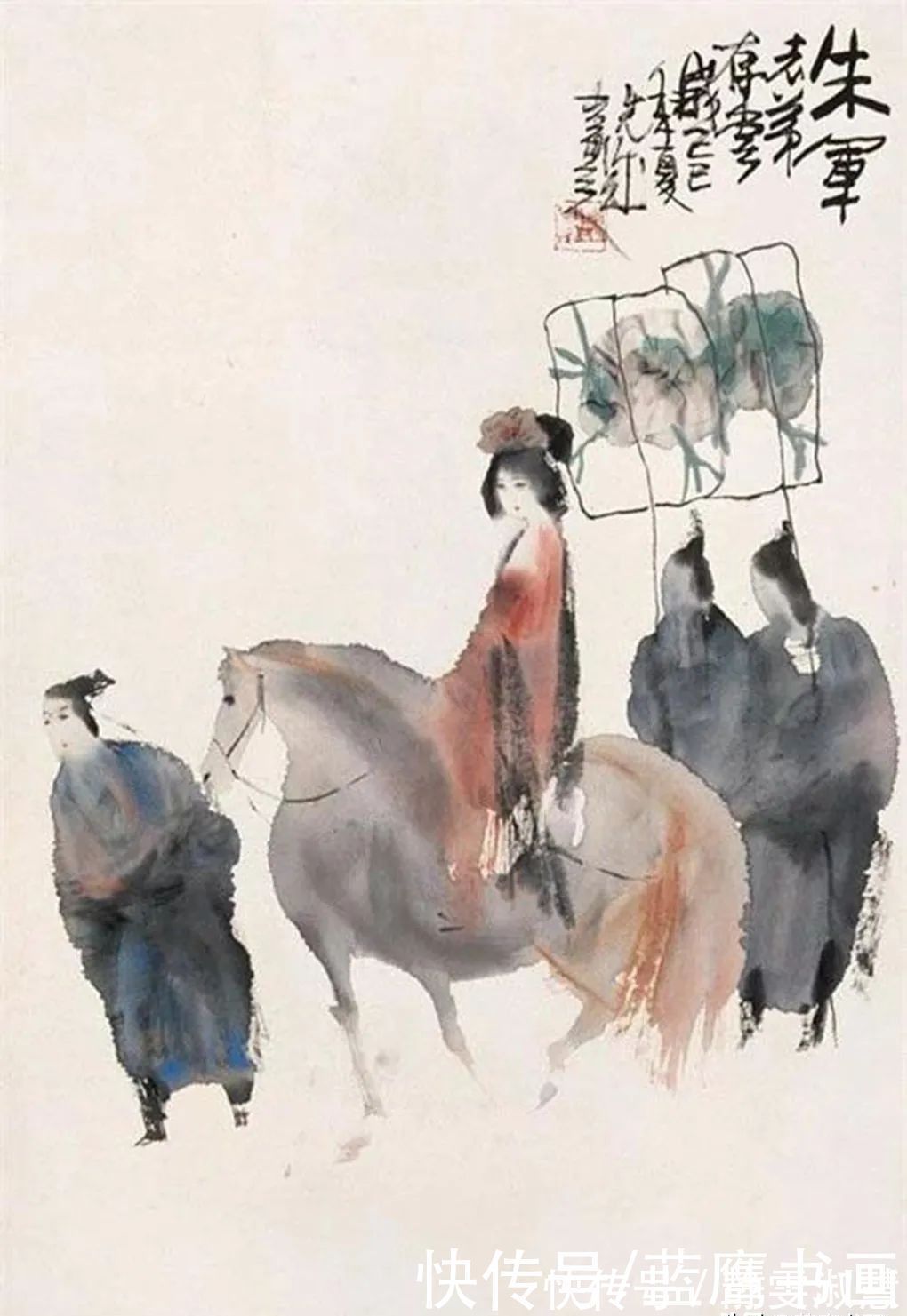 仕女图#绘画名家彭先诚,传承国画、创新水墨画,墨韵神韵尽显