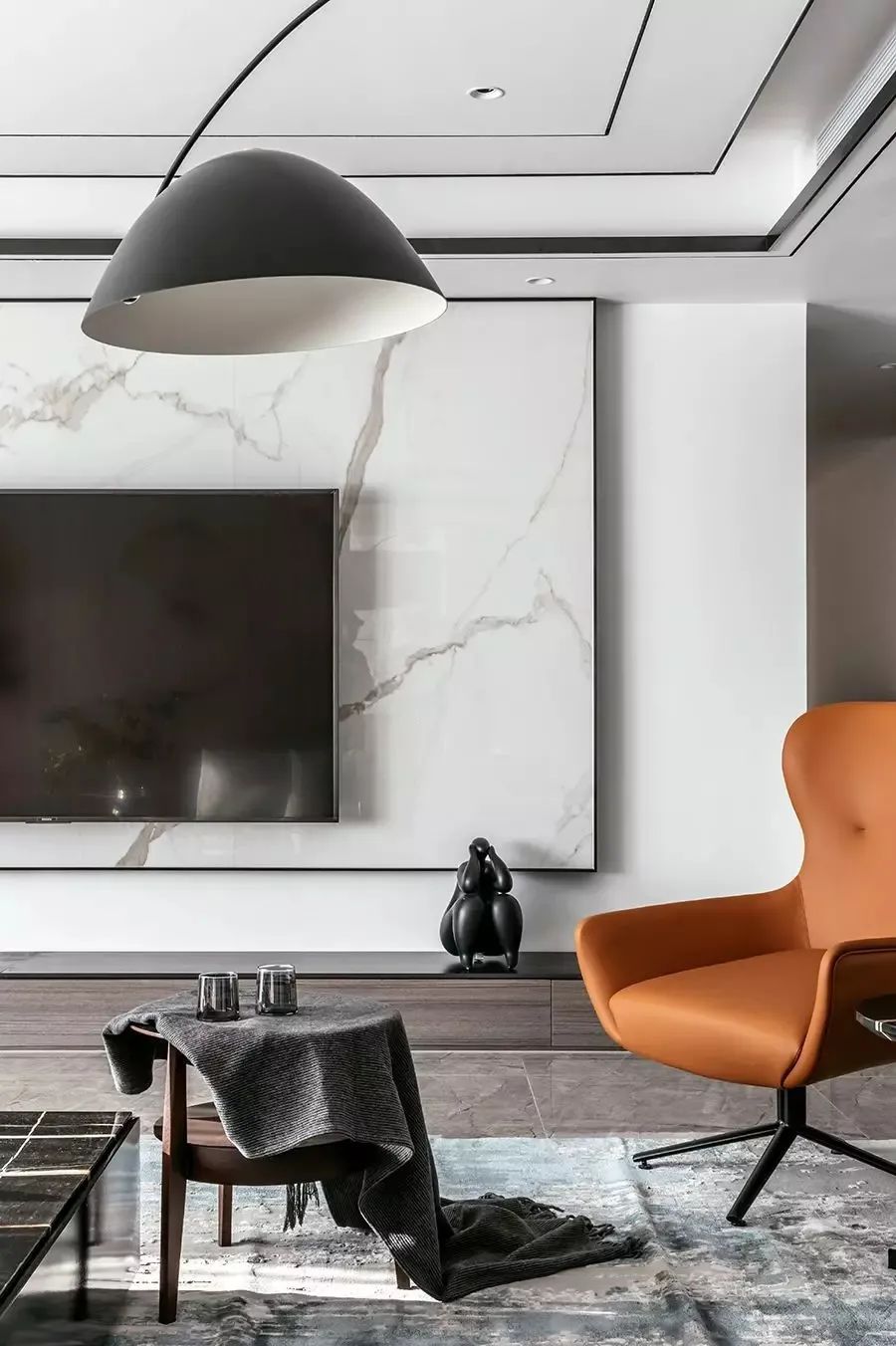 空间|262㎡现代简约大平层，简洁纯粹的空间，生活从容自然