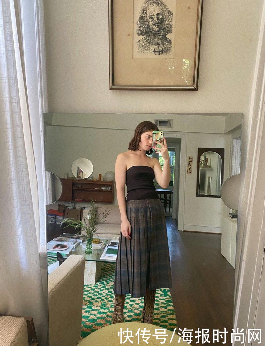 半裙|显瘦不挑人的半身裙，可能就是她们身上的这条了吧