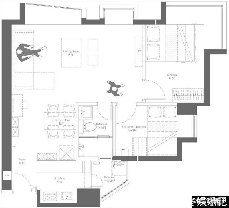 书房|她将客厅去掉,54㎡变四室,完工后,蜗居变豪宅,惊艳了整个小区