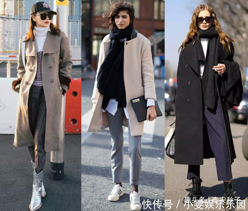 早冬火了一种穿搭，叫“大衣+短靴”！高级中加点复古的韵味