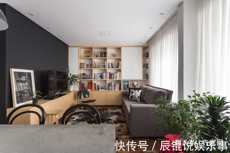 巴西风|70平简约风,带有巴西的热情和爱!黑板墙设计,适合小朋友们学习