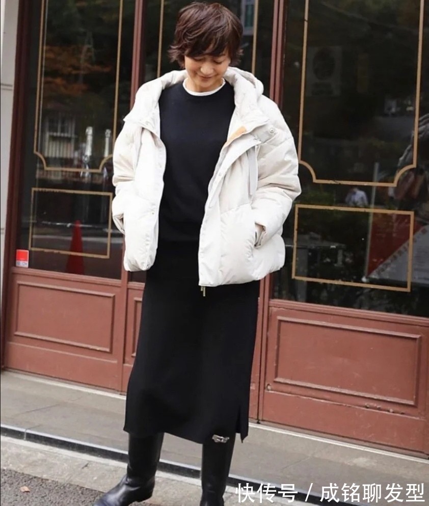 羽绒服 五六十岁的女人穿羽绒服,这三个“雷区”不能踩,影响气质又显矮