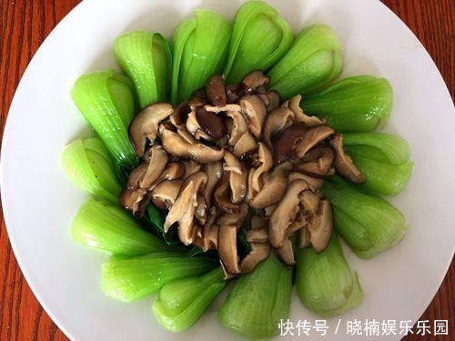  清淡|香菇油菜家常做法，清淡爽口、原汁原味，我家经常做，比肉还好吃