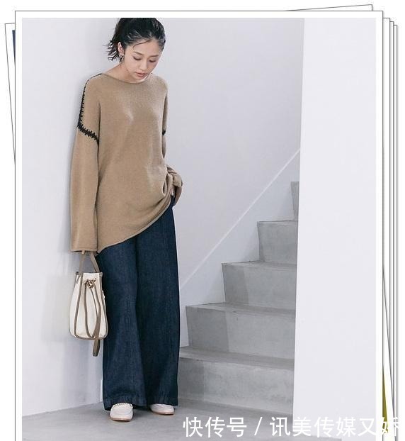 示例|厚实的针织衫怎么搭?15种秋冬穿搭示例,给你温暖可爱的休闲感