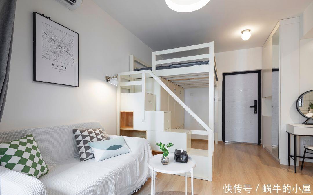 餐厨区|她的24㎡奇葩户型公寓,功能全收纳足,一人住生活也要优雅体面!