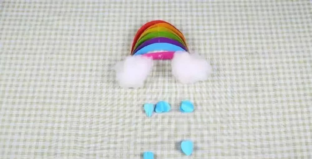 七色|和孩子一起制作七色彩虹挂件,挂在小房间,赏心悦目