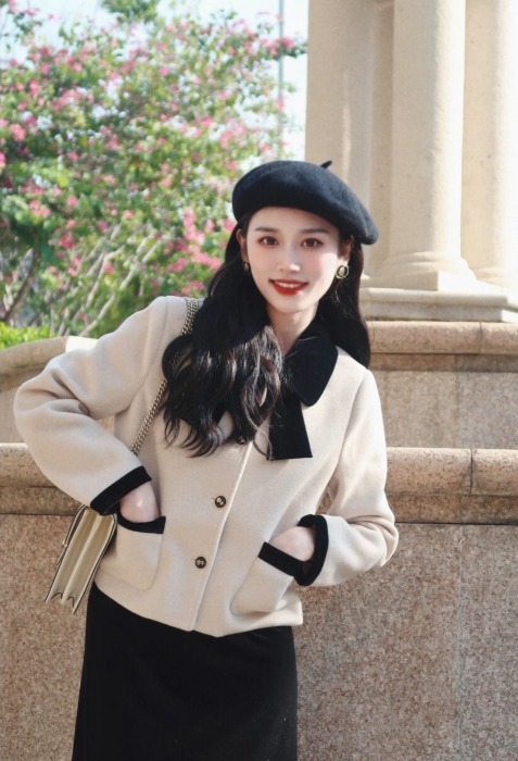 半身裙 日常穿搭没头绪?不妨试试“短外套+半身裙”,显高显瘦又有气质