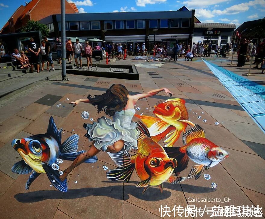 街头艺术|墨西哥版“神笔马良”!考古学家变3D画家,这些街头涂鸦帅爆了