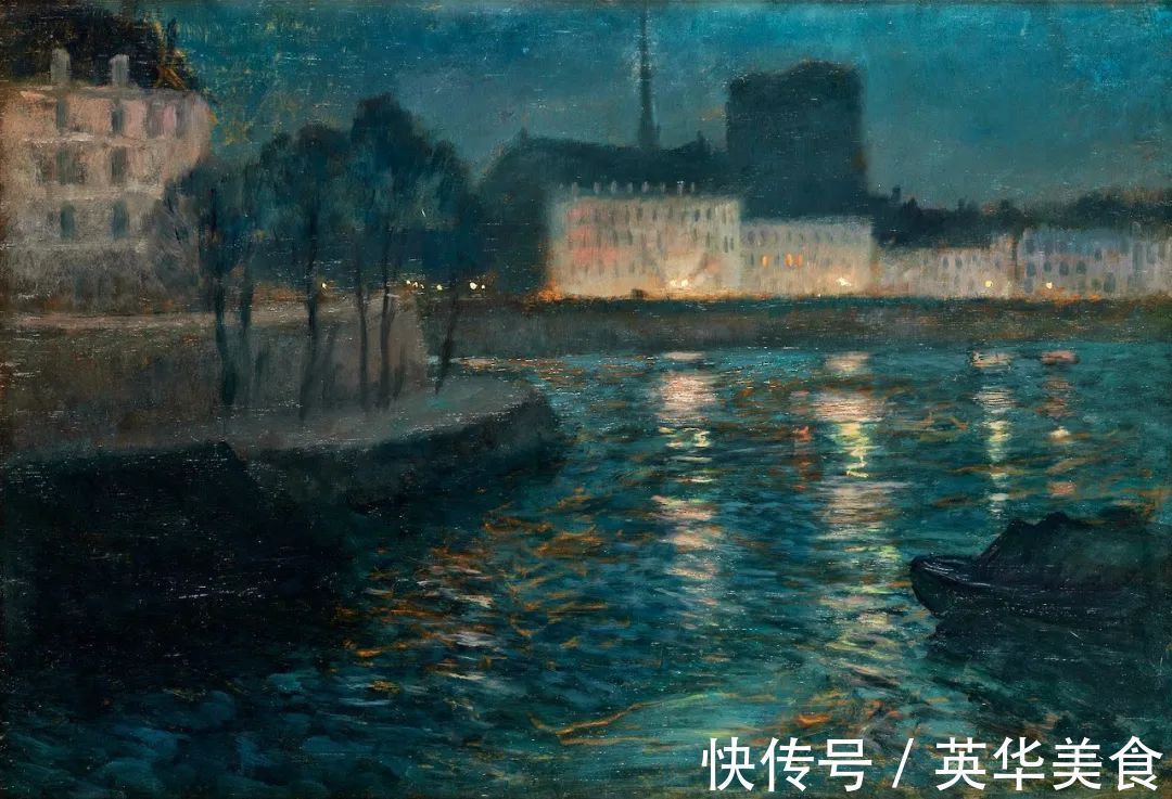 小溪|水与光的刻画,弗里茨的油画真是美妙至极