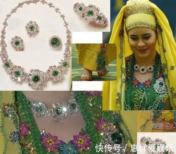 文莱王室 印度富婆像行走的钻石山,戴顶级祖母绿,比文莱王室还要奢华