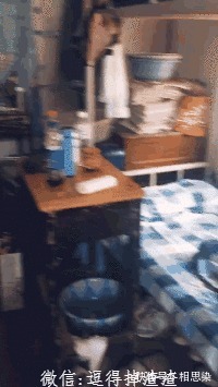 |搞笑GIF趣图隔壁就是教室,每天早上起床的时候贼尴尬!