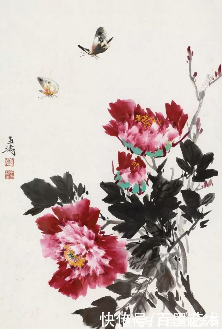 小写意@唯有牡丹真国色!小写意牡丹画150幅,美醉了