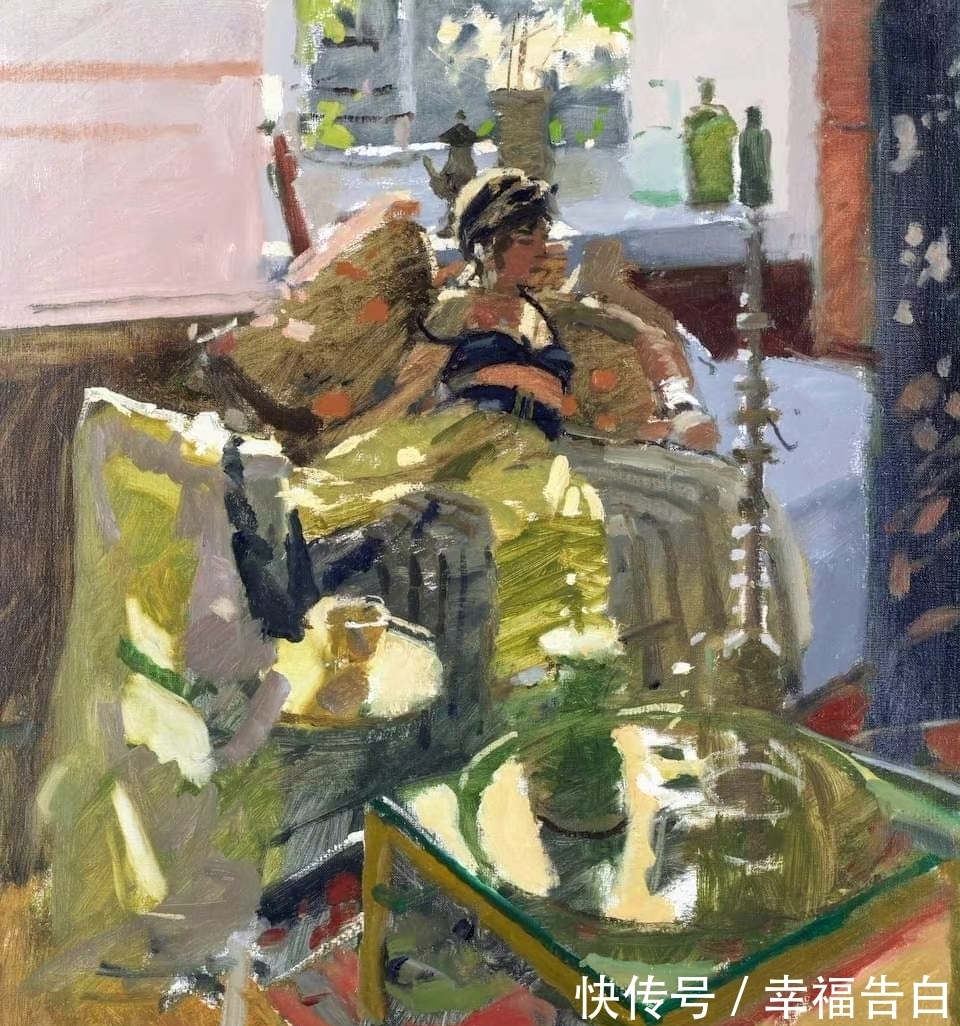 作品!英国画家 Ken Howard人物、风景作品集