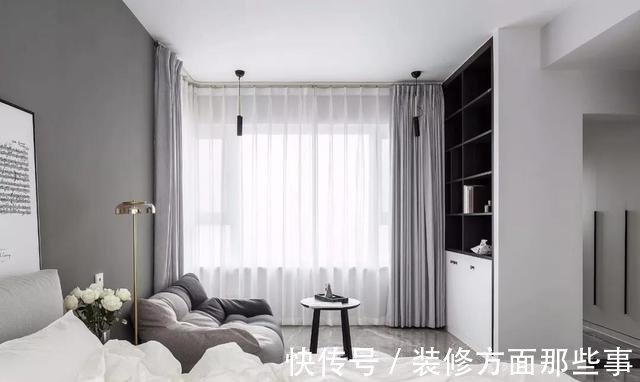 卧室|117平现代风三居室，把书房塞进客厅、把电视放过道