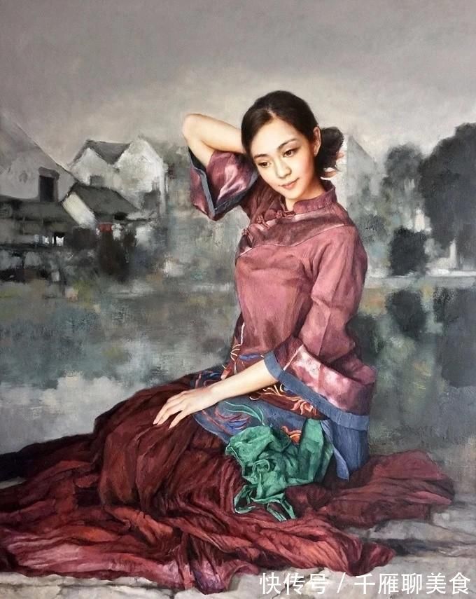 油画&古典东方女性之美——油画艺术家张锦龙女性人物作品欣赏