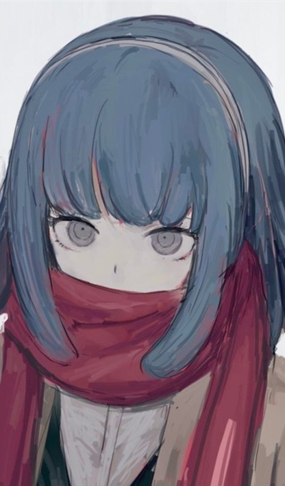 弹丸论破|《弹丸论破》月光原美彩,动漫全面屏壁纸,三代里最萌的女孩