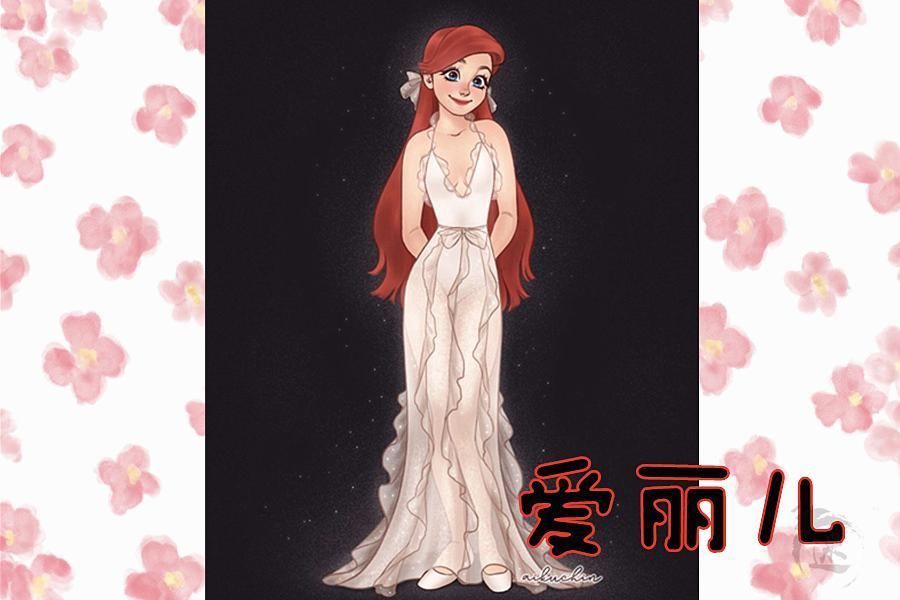 艾莎|迪士尼公主的“梦幻婚纱”,贝儿像孕妇,全场最美竟不是艾莎