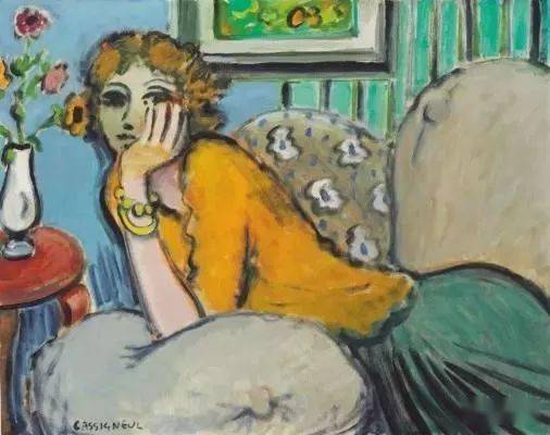 野兽主义#皮埃尔·卡西尼尔:领略野兽主义奔放节奏和表现主义浓烈意蕴油画作品