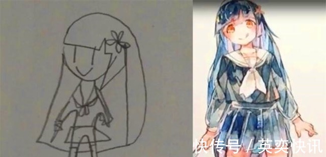 粉丝@画师帮粉丝改画,原以为只修改一点,没想到发生了“亿点变化”