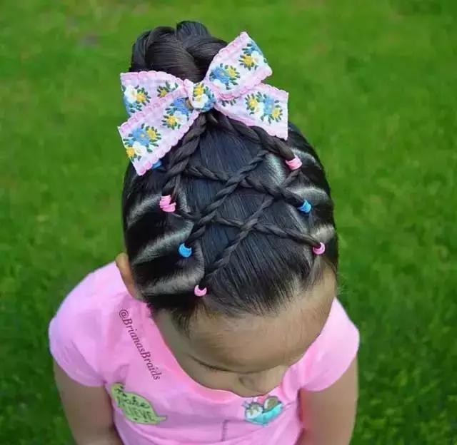 编发 72款好看的儿童编发,有闺女了就要给她编这样的发型,宝妈快收藏