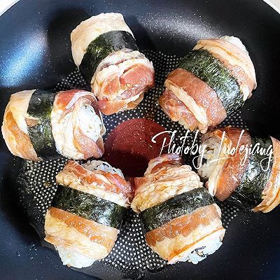 香辣烤肉酱|香煎五花肉芝士饭团