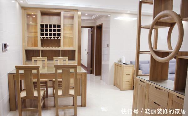 客餐厅|全屋定制的新房，进门就被玄关鞋柜迷住，搭配瓷砖上墙特别上档次