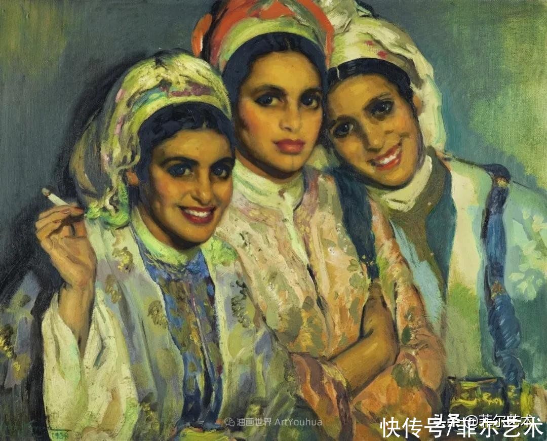 何塞·|西班牙画家何塞·克鲁斯·埃雷拉女性人物油画作品欣赏