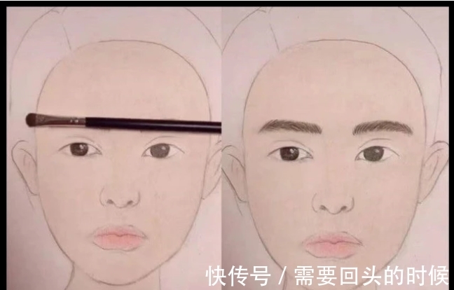 化妆&美术生素描化妆,前一秒觉得一般般,看到成品后娜扎你怎么撇嘴了