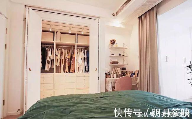 整洁|夫妻的90㎡小三居,每平米都用到极致,衣帽间家庭影院全有,佩服