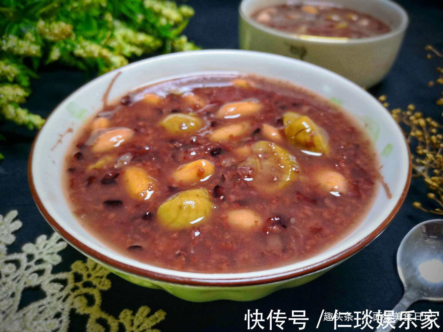 板栗黑米粥|这碗粥，女人喝了益气补血，孩子喝了强筋健骨，营养不比八宝粥差