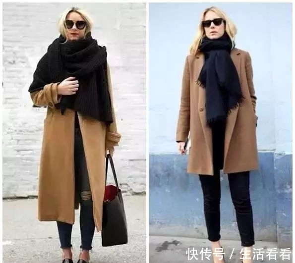 灰色大衣|原来围巾和大衣这么配,让你轻松撩到男神!女人最热爱的就属它了