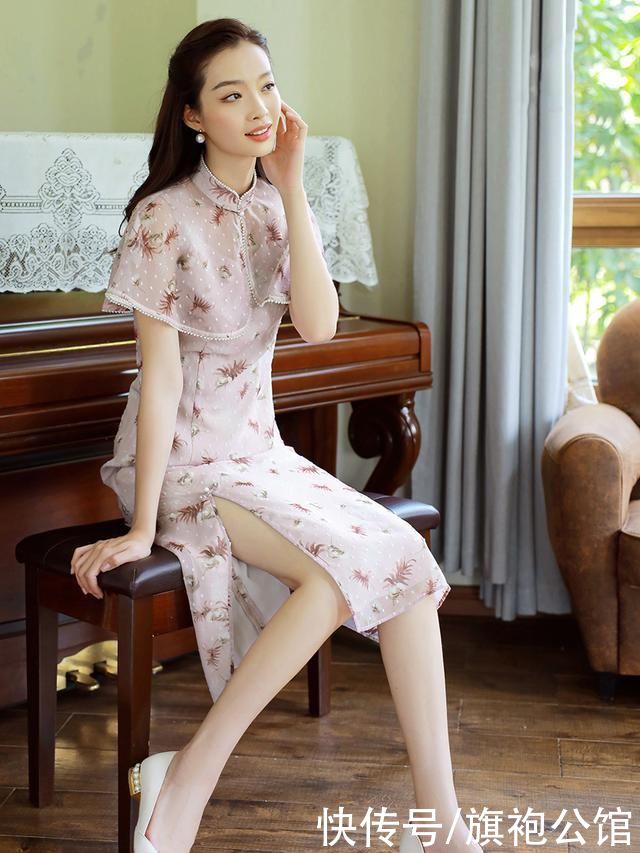 典雅|姑娘，别再穿烂大街的连衣裙了，一袭旗袍时尚优雅还提气质