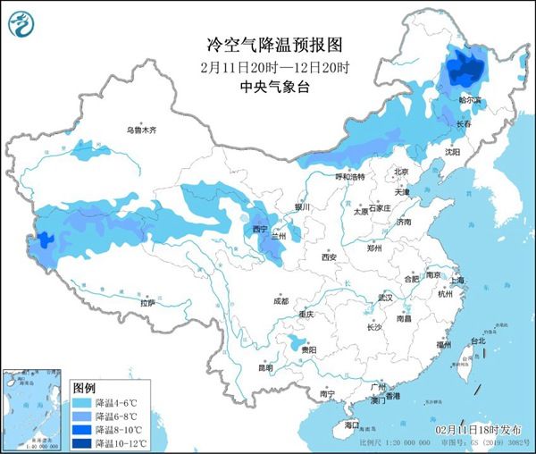 冷空气将贯穿中东部直抵华南 多地连夜换季降温超15℃！