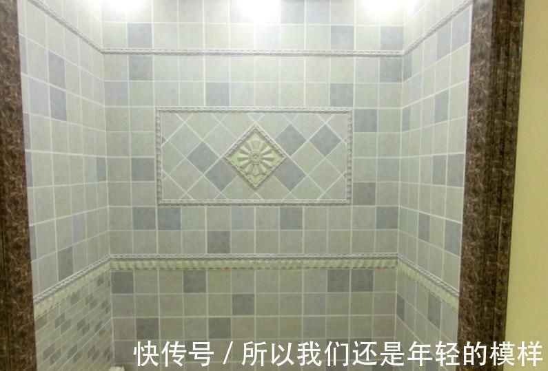 地爬墙|卫生间贴瓷砖,老公硬要做个“地爬墙”,完工后我看愣了,太美了