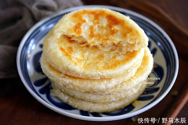 4种又松又软的发面饼 比点心还好吃 学会了天天想做 粉紫色
