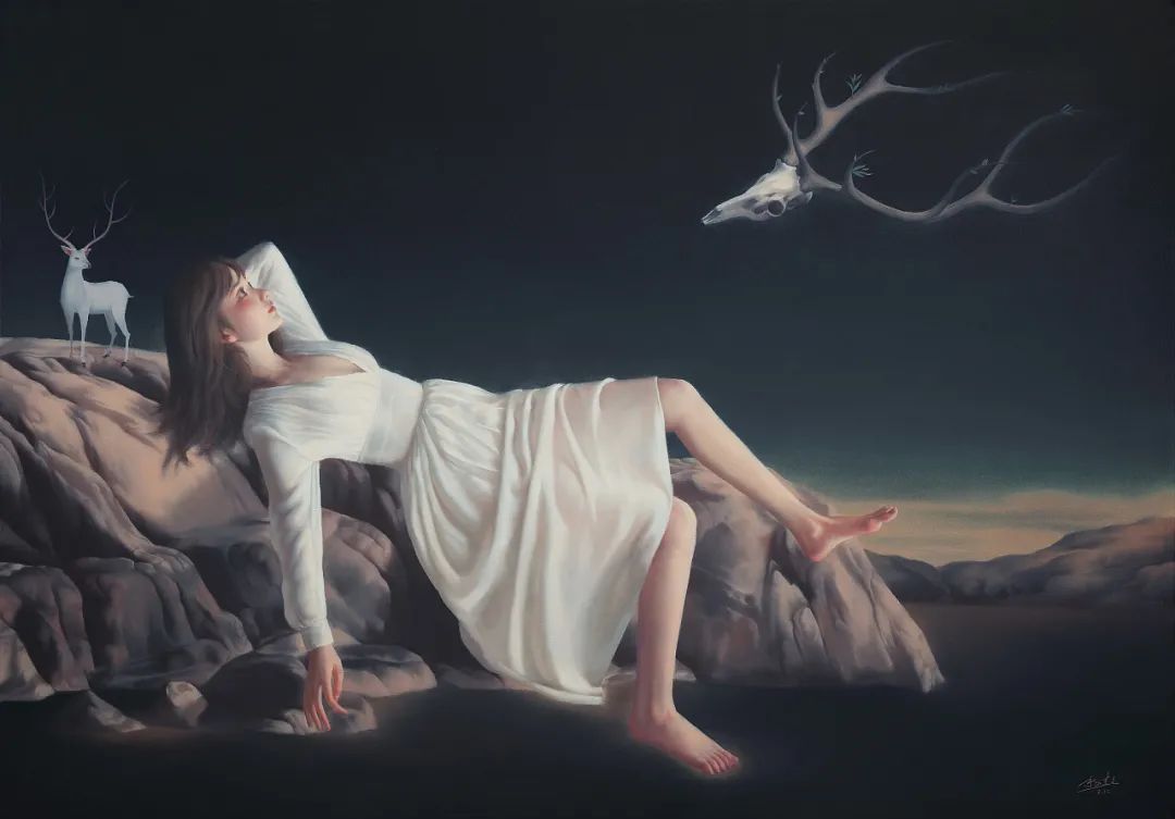 杨超@杨超:人体油画唯美而清雅脱俗,画出了东方女子的纯净与圣洁