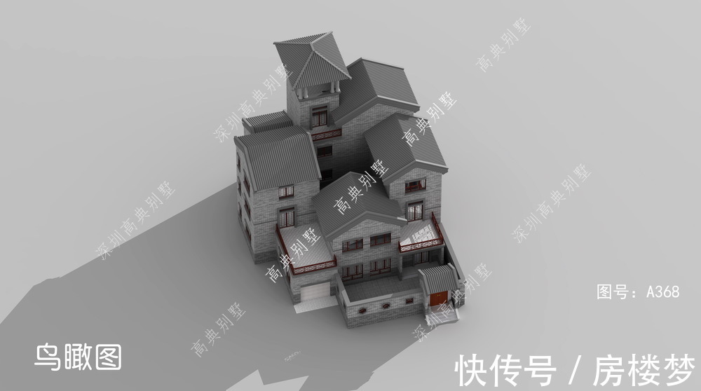 中式|中式农村别墅，外形经典大气，实用性十足