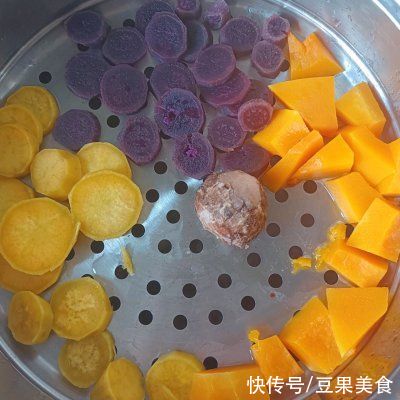 红薯|自己做的好吃美味芋圆水果捞