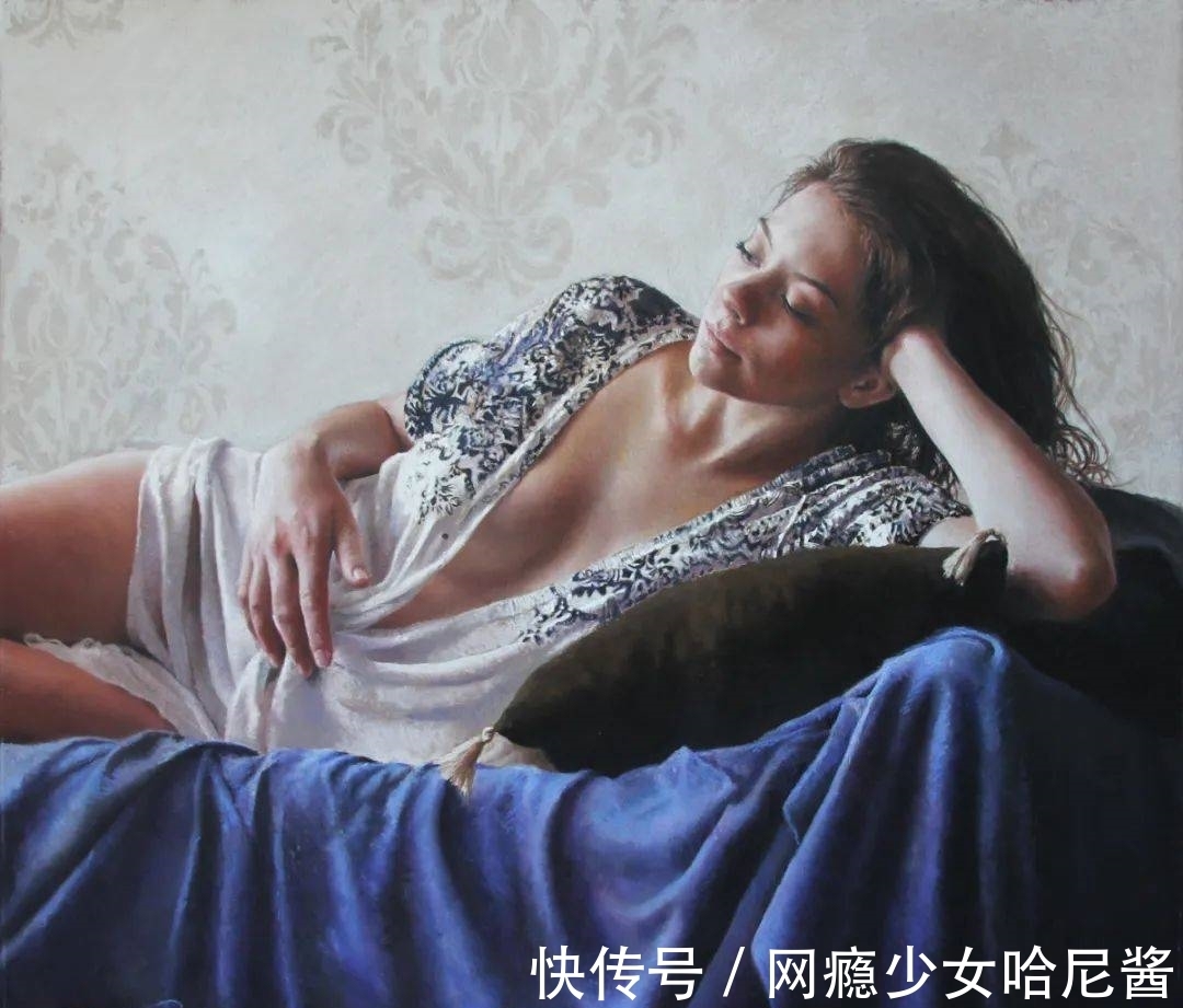 画种|赏心悦目,活色生香——女画家色粉笔下极致唯美的女性人体肖像