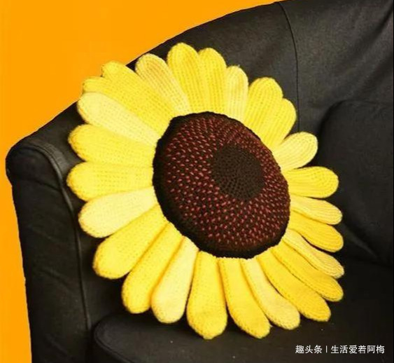 毛线钩针编织向日葵合集,DIY手工编织附图解教程
