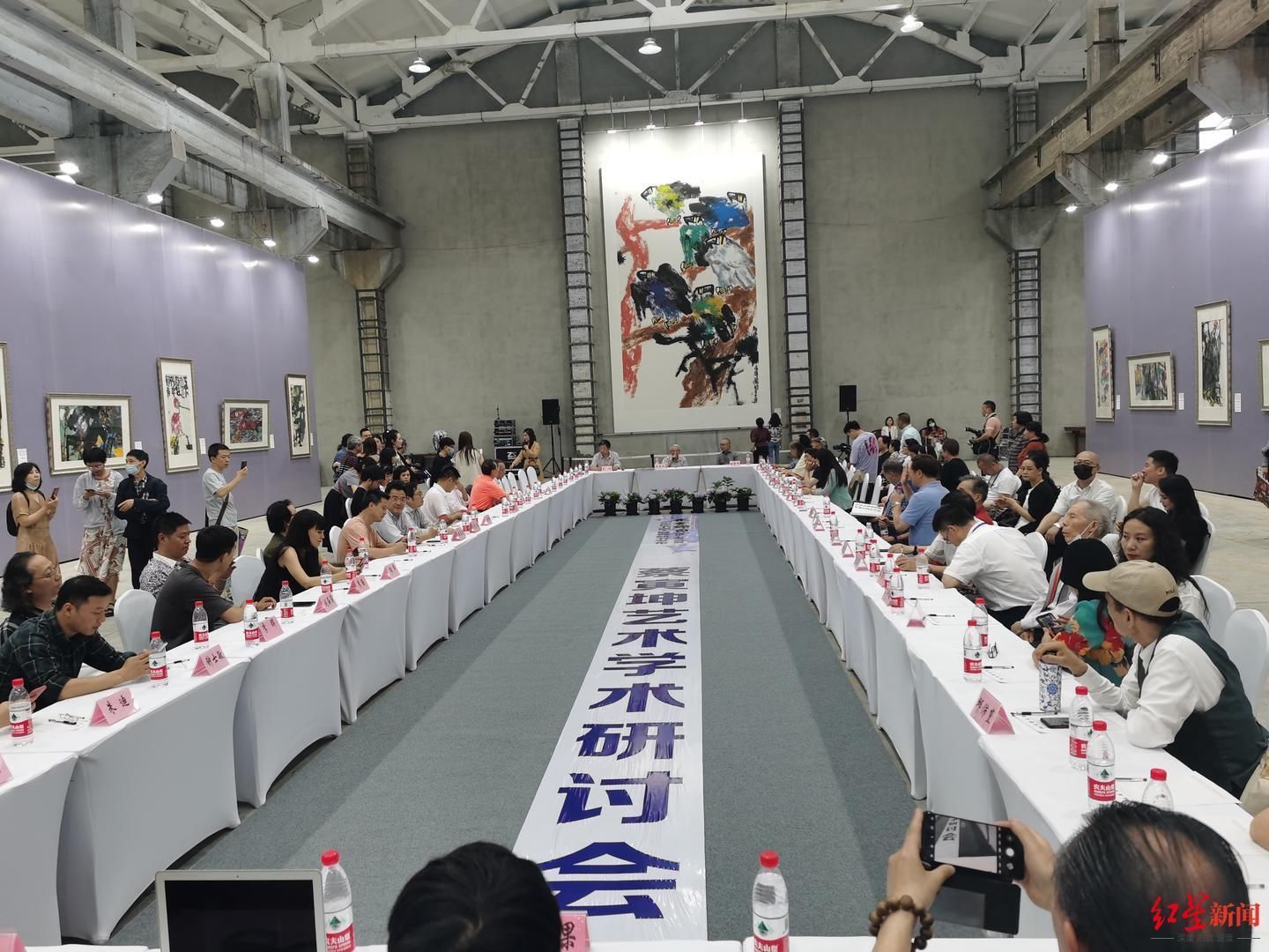 赵蕴玉#“写”出来的画,展艺术之壮美!蔡寅坤书画大展今日启幕