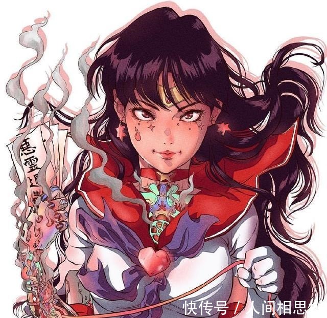 a2892|外国画师绘制机械风《美少女战士》,朋克感提升,难道需要充电